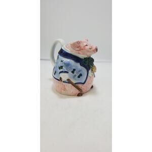 Vintage 1962 Ceramic Tea Pot "The Gentleman Pig" 8 inch Vintage Andrea By Sadek
